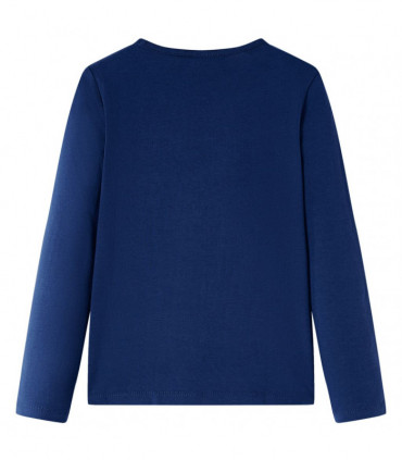 Kids' T-shirt with Long Sleeves Navy 128