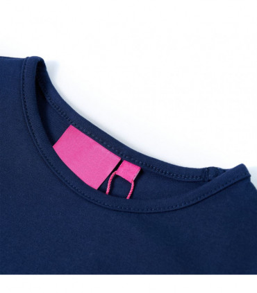 Kids' T-shirt with Long Sleeves Navy 128