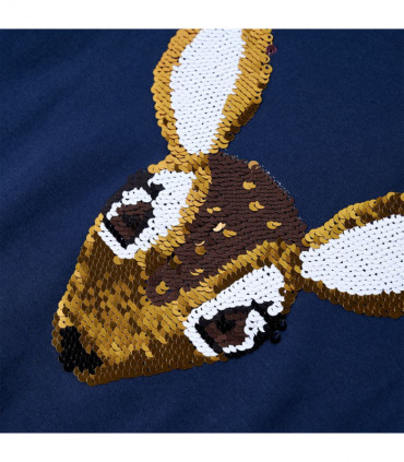 Kids' T-shirt with Long Sleeves Navy 128