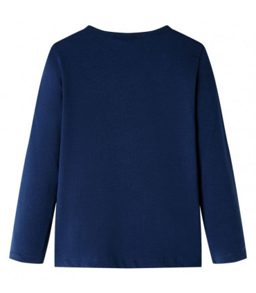 Kids' T-shirt with Long Sleeves Navy 128