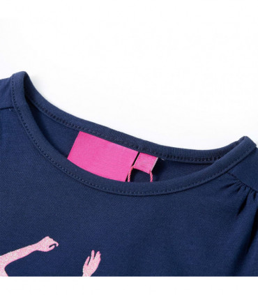 Kids' T-shirt with Long Sleeves Navy 128