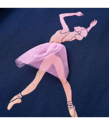 Kids' T-shirt with Long Sleeves Navy 128