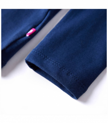 Kids' T-shirt with Long Sleeves Navy Blue 104