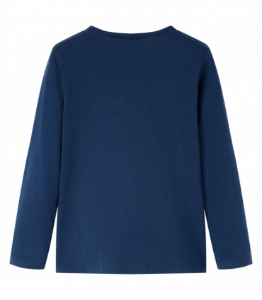 Kids' T-shirt with Long Sleeves Navy Blue 104