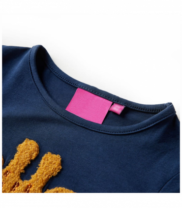 Kids' T-shirt with Long Sleeves Navy Blue 104