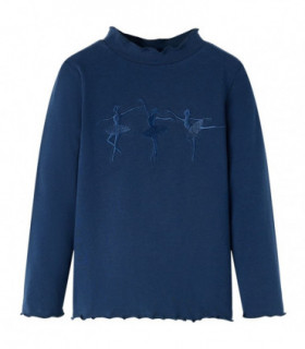 Kids' T-shirt with Long Sleeves Navy Blue 104