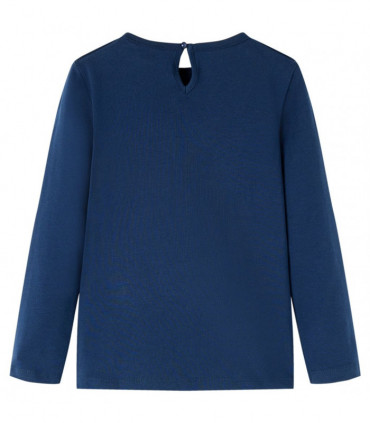 Kids' T-shirt with Long Sleeves Navy Blue 104