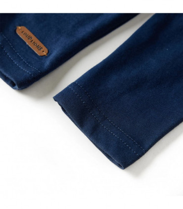 Kids' T-shirt with Long Sleeves Navy Blue 104