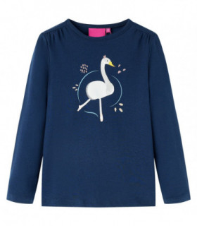 Kids' T-shirt with Long Sleeves Navy Blue 104