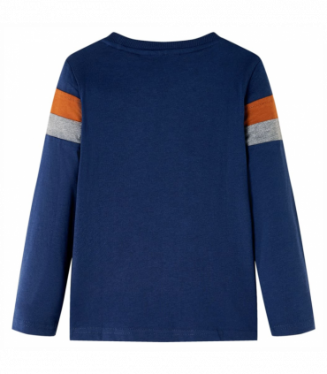 Kids' T-shirt with Long Sleeves Navy Blue 104