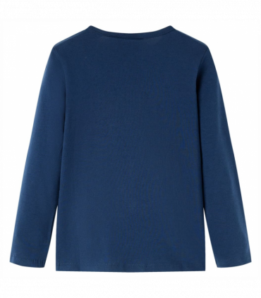 Kids' T-shirt with Long Sleeves Navy Blue 116