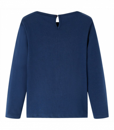 Kids' T-shirt with Long Sleeves Navy Blue 116