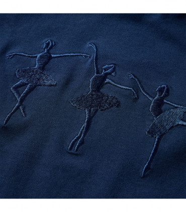 Kids' T-shirt with Long Sleeves Navy Blue 116