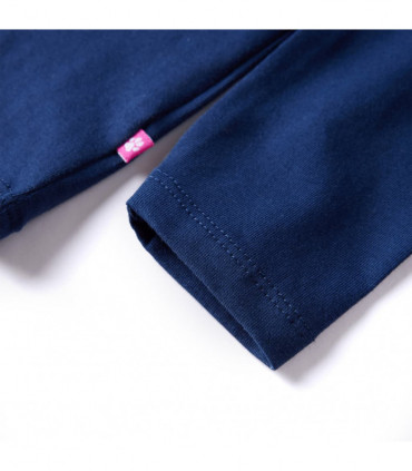 Kids' T-shirt with Long Sleeves Navy Blue 116
