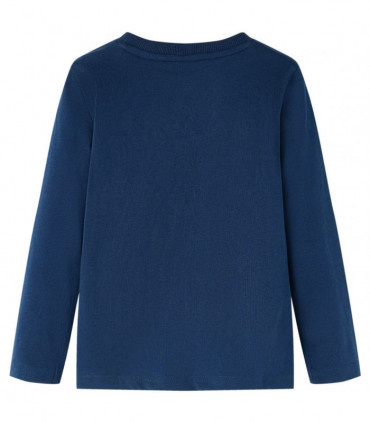 Kids' T-shirt with Long Sleeves Navy Blue 116
