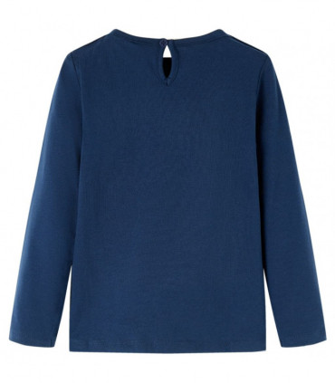 Kids' T-shirt with Long Sleeves Navy Blue 116