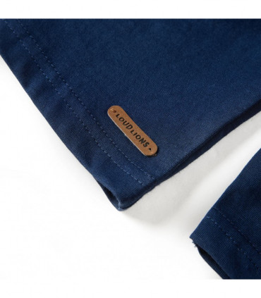 Kids' T-shirt with Long Sleeves Navy Blue 116