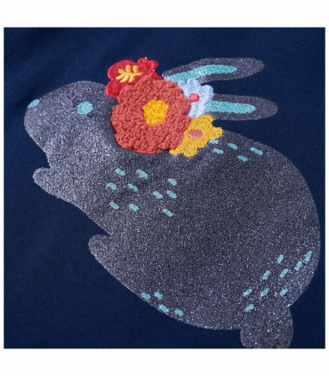 Kids' T-shirt with Long Sleeves Navy Blue 116