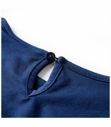 Kids' T-shirt with Long Sleeves Navy Blue 128