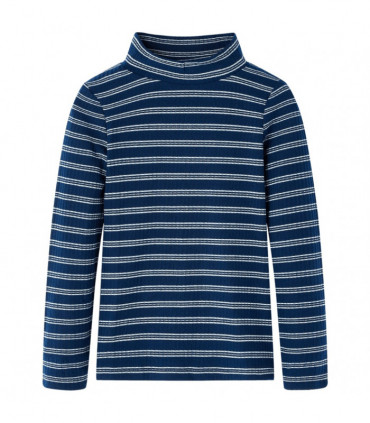 Kids' T-shirt with Long Sleeves Navy Blue 128