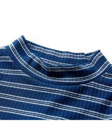 Kids' T-shirt with Long Sleeves Navy Blue 128