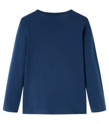 Kids' T-shirt with Long Sleeves Navy Blue 140