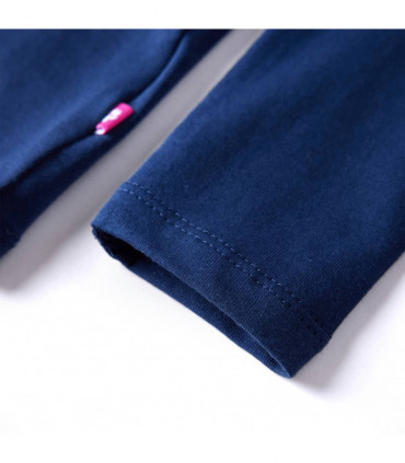 Kids' T-shirt with Long Sleeves Navy Blue 140
