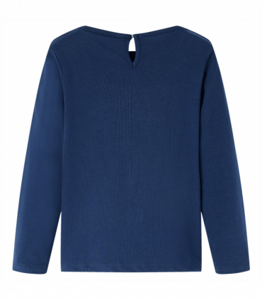 Kids' T-shirt with Long Sleeves Navy Blue 140
