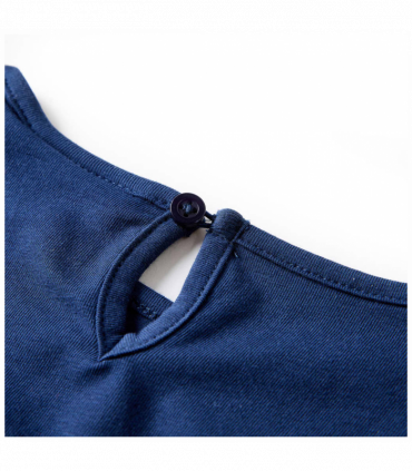 Kids' T-shirt with Long Sleeves Navy Blue 140