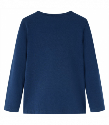 Kids' T-shirt with Long Sleeves Navy Blue 140