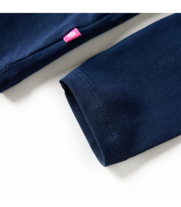 Kids' T-shirt with Long Sleeves Navy Blue 140