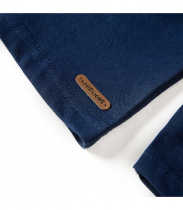 Kids' T-shirt with Long Sleeves Navy Blue 140