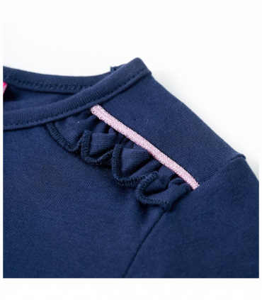 Kids' T-shirt with Long Sleeves Navy Blue 140