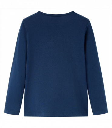 Kids' T-shirt with Long Sleeves Navy Blue 92