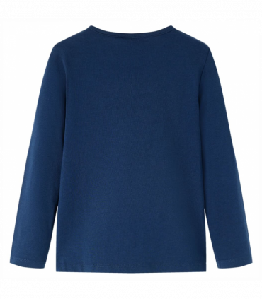 Kids' T-shirt with Long Sleeves Navy Blue 92