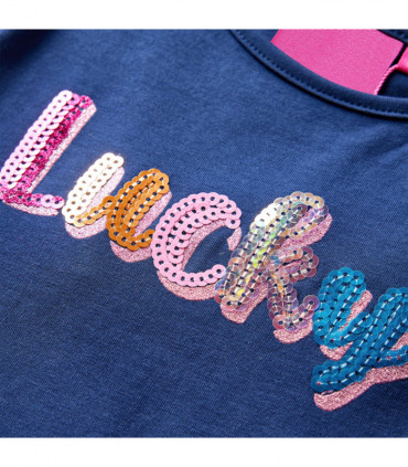 Kids' T-shirt with Long Sleeves Navy Blue 92