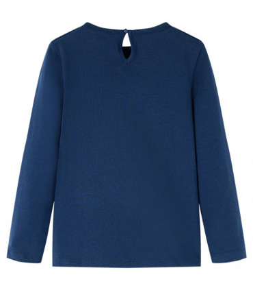 Kids' T-shirt with Long Sleeves Navy Blue 92