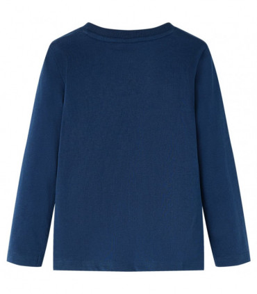 Kids' T-shirt with Long Sleeves Navy Blue 92