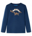 Kids' T-shirt with Long Sleeves Navy Blue 92