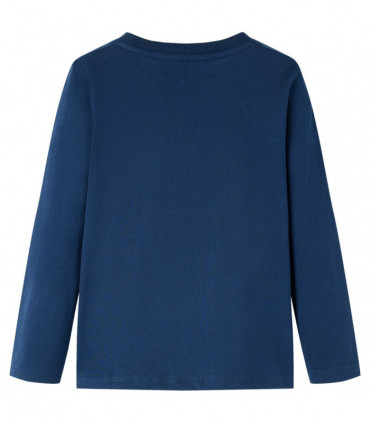 Kids' T-shirt with Long Sleeves Navy Blue 92