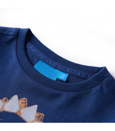 Kids' T-shirt with Long Sleeves Navy Blue 92