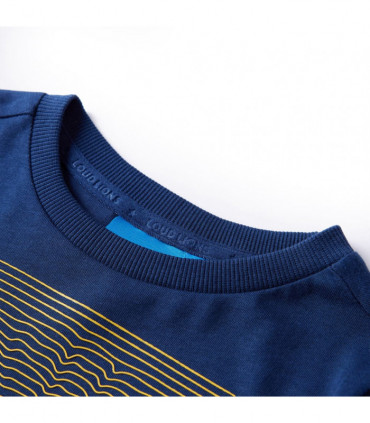 Kids' T-shirt with Long Sleeves Navy Blue 92