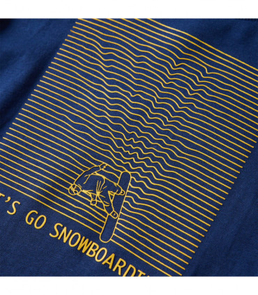 Kids' T-shirt with Long Sleeves Navy Blue 92