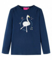 Kids' T-shirt with Long Sleeves Navy Blue 92