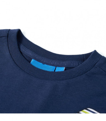 Kids' T-shirt with Long Sleeves Navy Blue 92