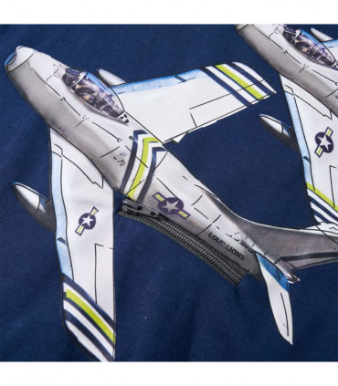 Kids' T-shirt with Long Sleeves Navy Blue 92