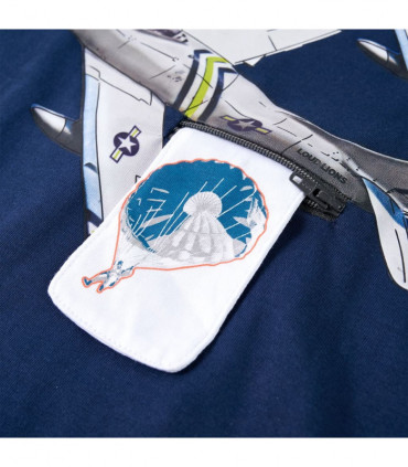 Kids' T-shirt with Long Sleeves Navy Blue 92