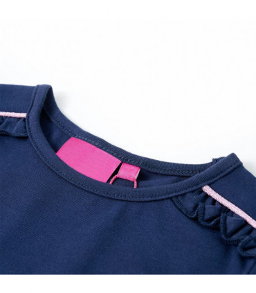 Kids' T-shirt with Long Sleeves Navy Blue 92
