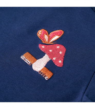 Kids' T-shirt with Long Sleeves Navy Blue 92