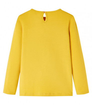 Kids' T-shirt with Long Sleeves Ochre 104